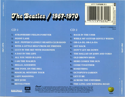 The Beatles - 1967-1970 (2xCD CANADA) | Excellent+ (EX+) Excellent+ (EX+) - ROCK / USED *EXCELLENT+*