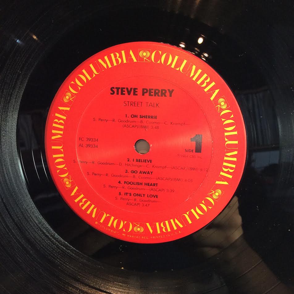 Steve Perry - Street Talk (VINYL LP Columbia ‎– FC 39334 | USED Excellent+ (EX+) Excellent+ (EX+) - ROCK / USED *EXCELLENT+*