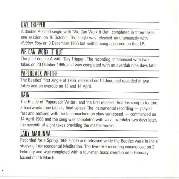 The Beatles - Past Masters: Volume Two (CD CANADA) | Excellent+ (EX+) Excellent (EX) - ROCK / USED *EXCELLENT+*