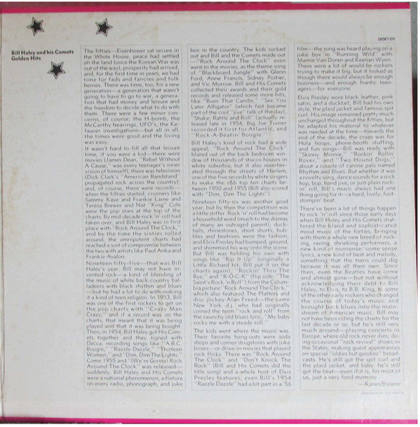 Bill Haley And His Comets - Golden Hits *CLUB EDITION* | Excellent (EX) Near Mint (NM) - ROCK / USED *EXCELLENT ++*