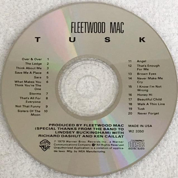 Tusk (CD) | Excellent+ (EX+) Near Mint (NM or M-) - ROCK / USED *EXCELLENT+*