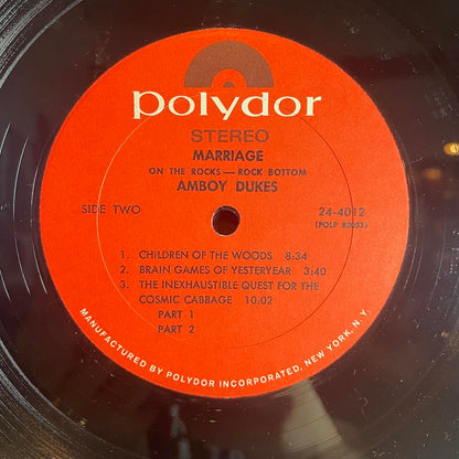 Marriage On The Rocks - Rock Bottom (VINYL) | Excellent+ (EX+) Excellent (EX) - ROCK / USED *EXCELLENT+*