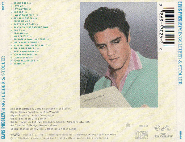Elvis Presley - Elvis Presley Sings Leiber & Stoller | Excellent (EX) Near Mint (NM) - ROCK / USED *EXCELLENT/CD*