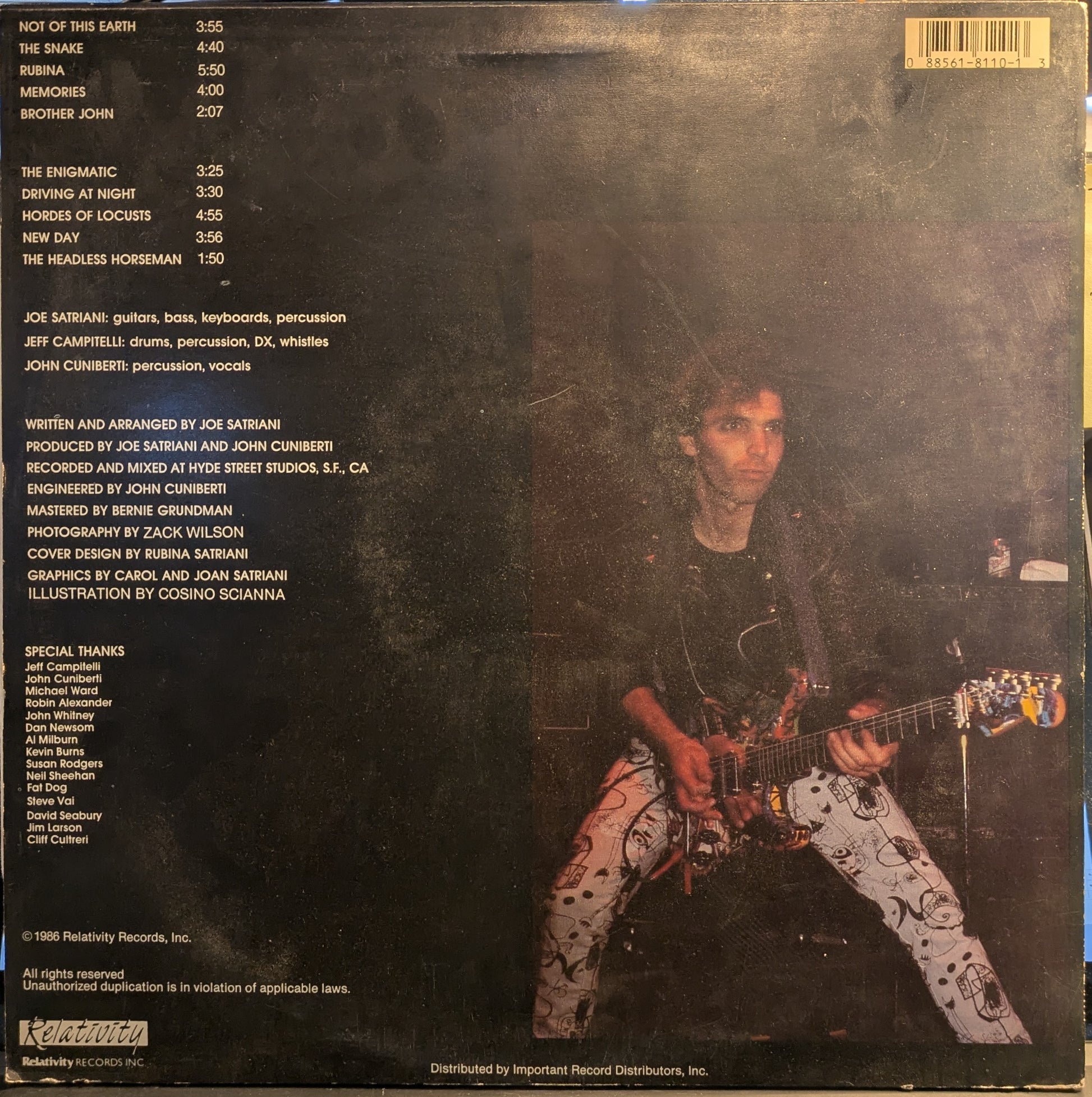 Not Of This Earth (VINYL) | Excellent (EX) Very Good Plus (VG+) - ROCK / USED *EXCELLENT*