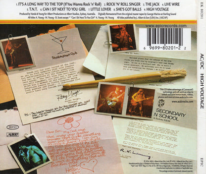 AC/DC - High Voltage (CD Epic – EK 80201) | USED Excellent (EX) Near Mint (NM) - ROCK / USED *EXCELLENT*