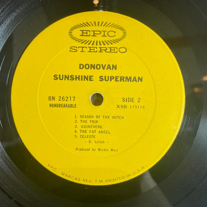 Sunshine Superman (VINYL) | Excellent (EX) Excellent+ (EX+) - ROCK / USED *EXCELLENT*