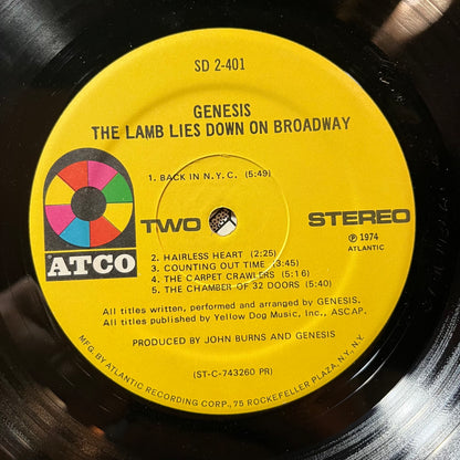 Genesis - The Lamb Lies Down On Broadway (VINYL 2xLP) | USED Excellent (EX) Very Good Plus (VG+) - ROCK / USED *EXCELLENT*