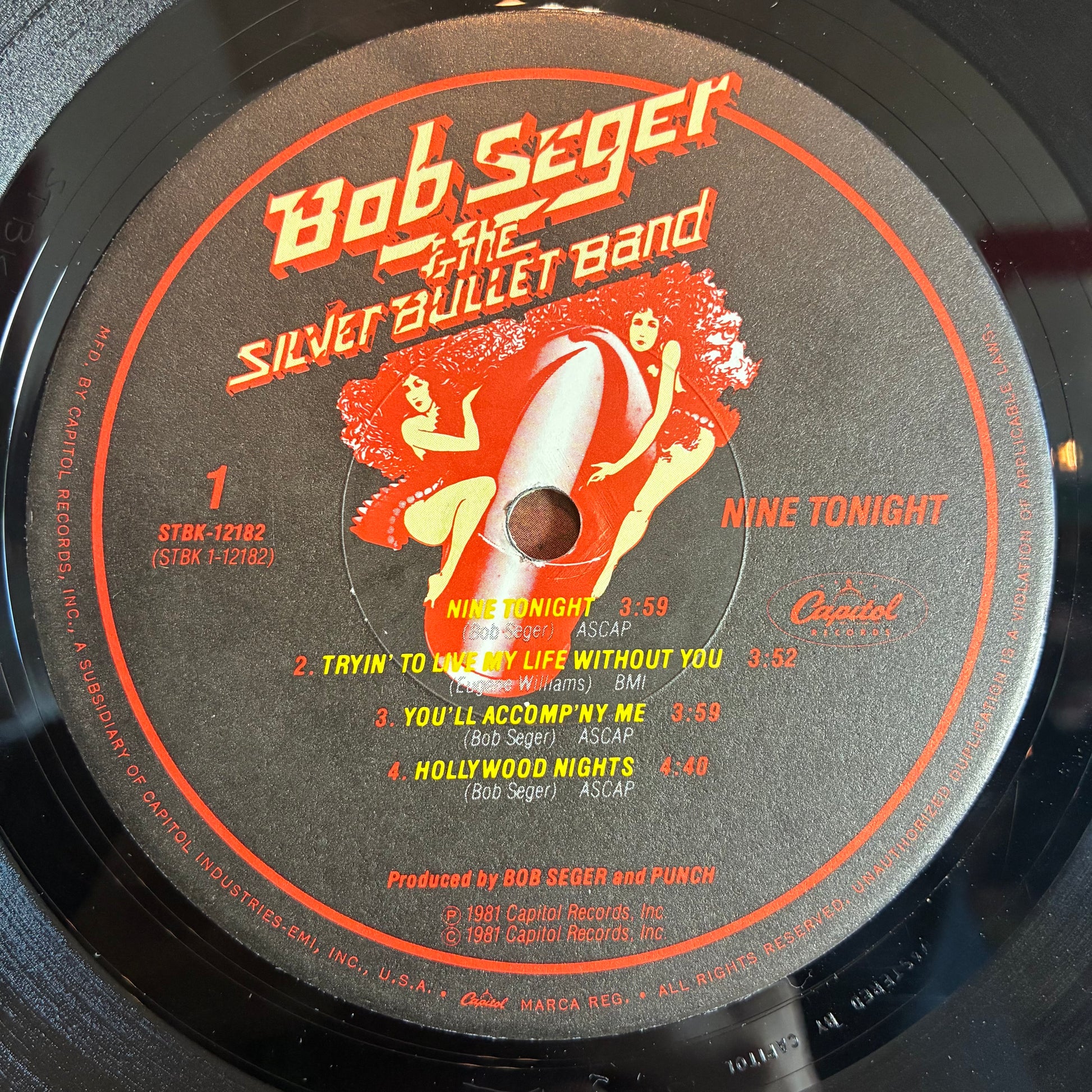Bob Seger And The Silver Bullet Band - Nine Tonight (2xVINYL) | Excellent (EX) Excellent (EX) - ROCK / USED *EXCELLENT*