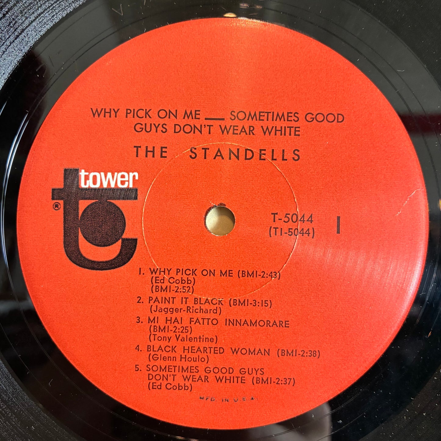 The Standells - Why Pick On Me - Sometimes Good Guys Don't Wear White (VINYL) | - ROCK / USED *EXCELLENT*