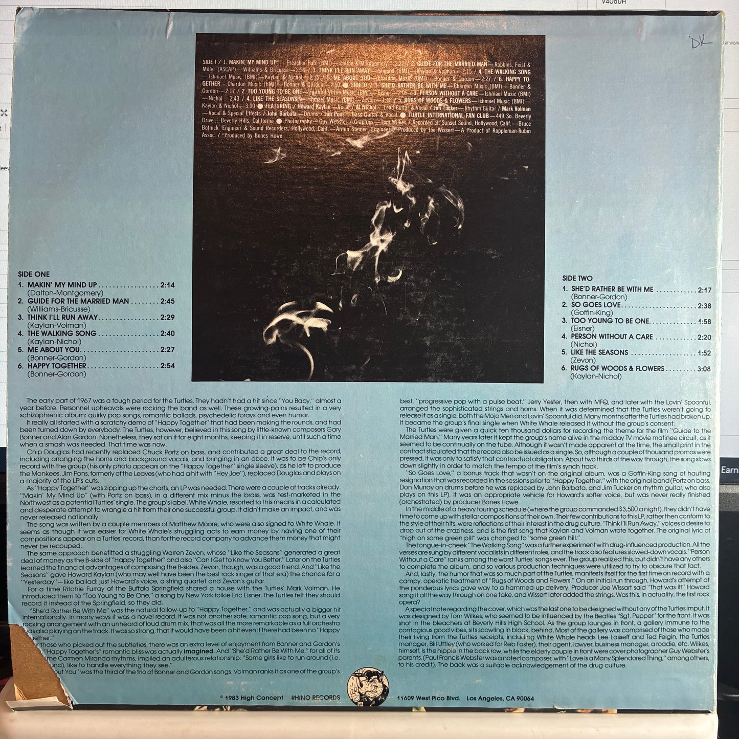 Happy Together (VINYL) | Excellent (EX) Very Good Plus (VG+) - ROCK / USED *EXCELLENT*
