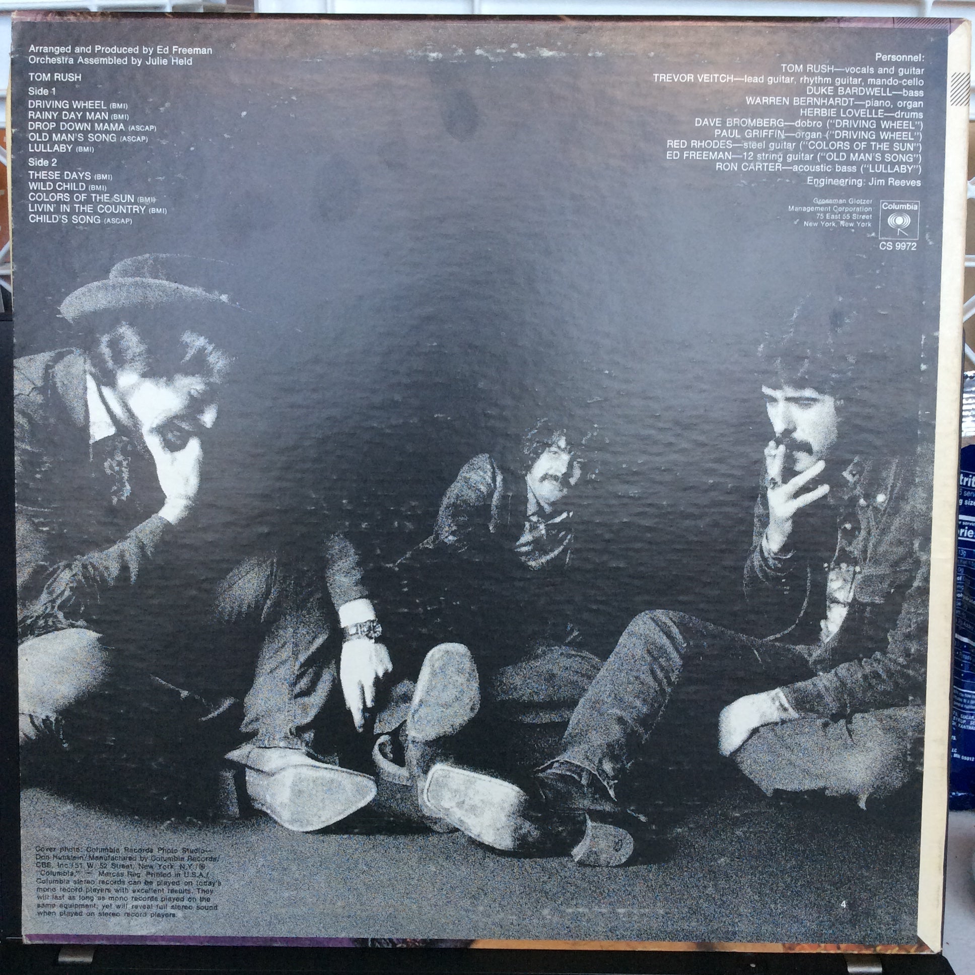 Tom Rush (VINYL) | Excellent (EX) Very Good Plus (VG+) - ROCK / USED *EXCELLENT*