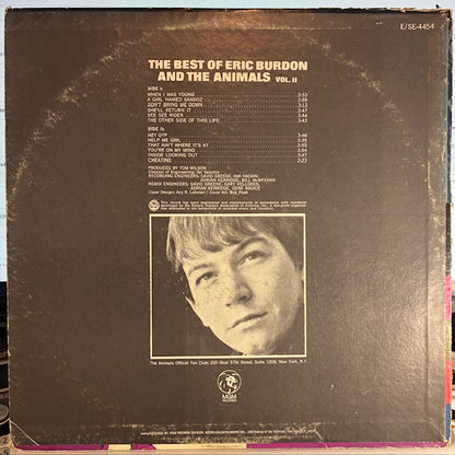 The Best Of Eric Burdon And The Animals Vol. II (VINYL) | Excellent (EX) Very Good Plus (VG+) - ROCK / USED *EXCELLENT*