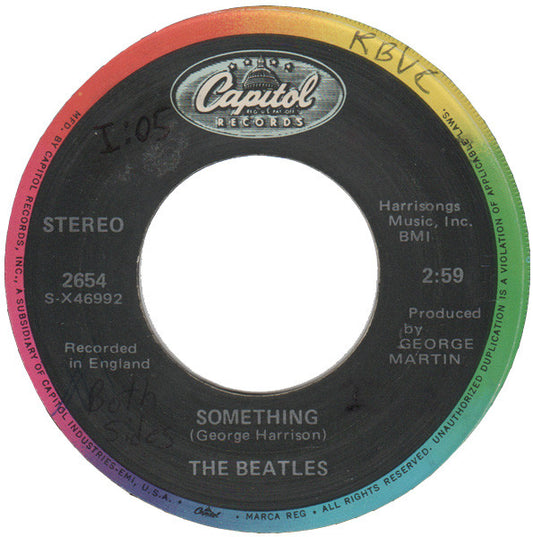 Something / Come Together (7" VINYL) | Excellent (EX) Very Good Plus (VG+) - ROCK / USED *EXCELLENT*