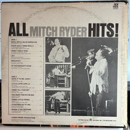 Mitch Ryder - All Mitch Ryder Hits! (VINYL) | Excellent (EX) Very Good Plus (VG+) - ROCK / USED *EXCELLENT*