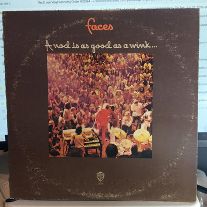 Faces (3) - A Nod Is As Good As A Wink... To A Blind Horse (VINYL LP WITH POSTER) | Excellent (EX) Good Plus (G+) - ROCK / USED *EXCELLENT*