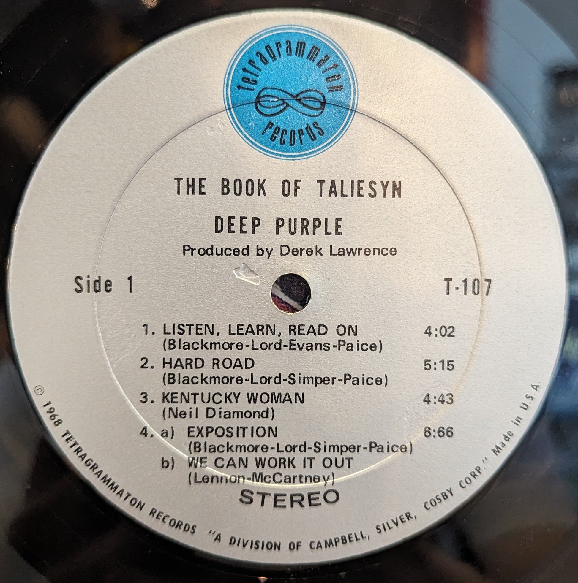 Deep Purple - The Book Of Taliesyn | Excellent (EX) Excellent (EX) - ROCK / USED *EXCELLENT*