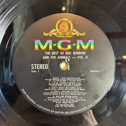 The Best Of Eric Burdon And The Animals Vol. II (VINYL) | Excellent (EX) Very Good Plus (VG+) - ROCK / USED *EXCELLENT*