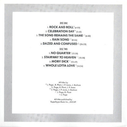 The Soundtrack From The Film The Song Remains The Same (2xCD) | Excellent (EX) Excellent+ (EX+) - ROCK / USED *EXCELLENT*