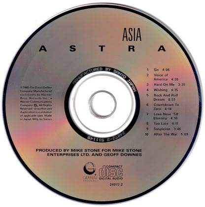 Astra (CD) | Excellent (EX) Excellent (EX) - ROCK / USED *EXCELLENT*