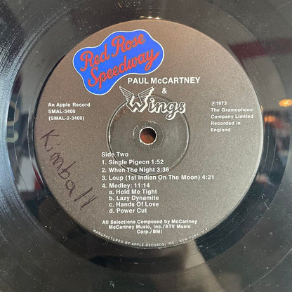 Wings (2) - Red Rose Speedway (VINYL) | Excellent (EX) Very Good Plus (VG+) - ROCK / USED *EXCELLENT*