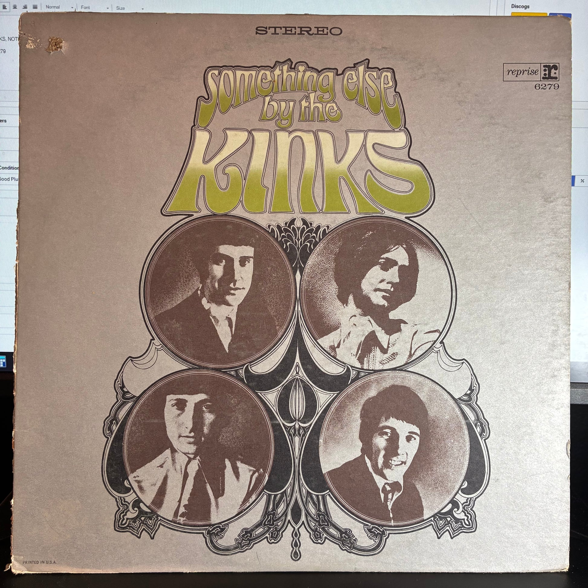 The Kinks - Something Else By The Kinks (VINYL LP Reprise Records ‎– RS 6279) | Excellent (EX) Very Good Plus (VG+) - ROCK / USED *EXCELLENT*
