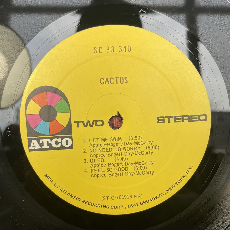 Cactus (VINYL) | Excellent (EX) Very Good Plus (VG+) - ROCK / USED *EXCELLENT*