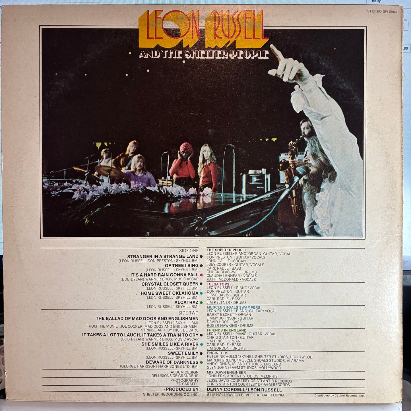 Leon Russell - Leon Russell And The Shelter People (VINYL W/ FLEXI-DISC) | Excellent (EX) Very Good Plus (VG+) - ROCK / USED *EXCELLENT*