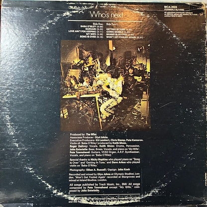 Who's Next (VINYL) | Excellent (EX) Very Good Plus (VG+) - ROCK / USED *EXCELLENT*