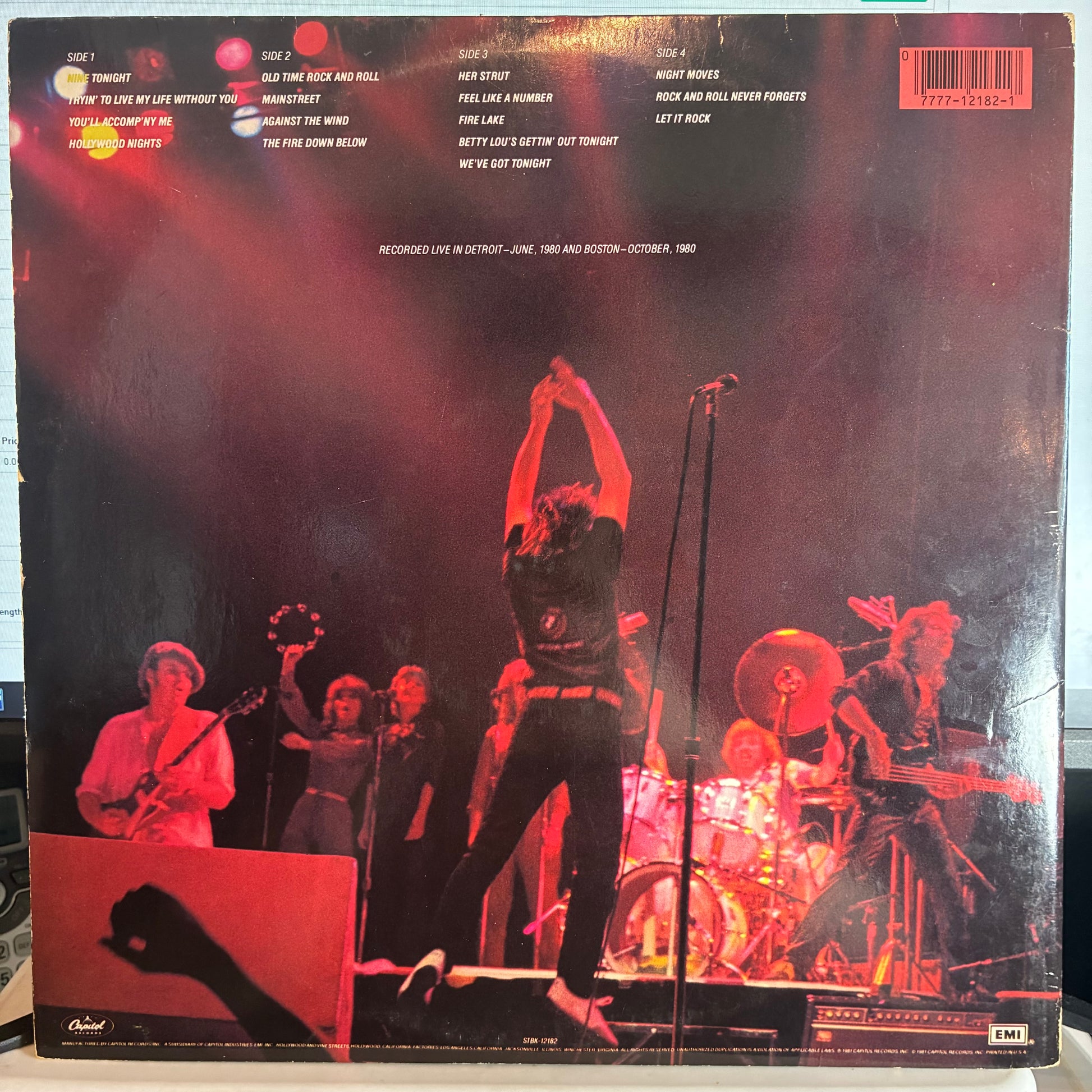 Bob Seger And The Silver Bullet Band - Nine Tonight (2xVINYL) | Excellent (EX) Excellent (EX) - ROCK / USED *EXCELLENT*