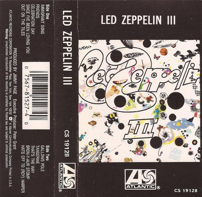 Led Zeppelin III (CASSETTE) | Excellent (EX) Excellent (EX) - ROCK / USED *EXCELLENT*
