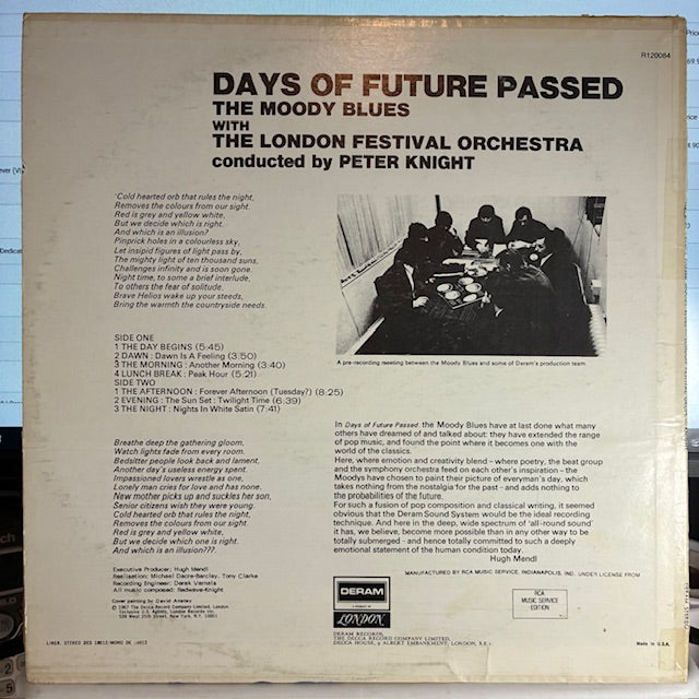 Days Of Future Passed (VINYL) | Excellent (EX) Very Good Plus (VG+) - ROCK / USED *EXCELLENT*