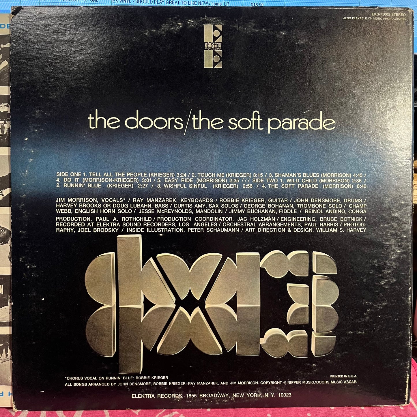 The Doors - The Soft Parade *TERRE HAUTE* | Excellent (EX) Very Good Plus (VG+) - ROCK / USED *EXCELLENT*
