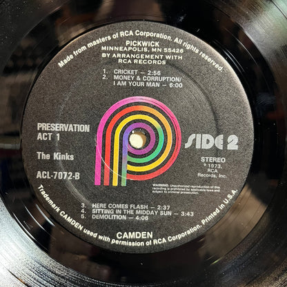 Preservation Act 1 (VINYL) | Excellent (EX) Excellent+ (EX+) - ROCK / USED *EXCELLENT*