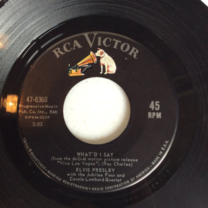 Viva Las Vegas / What'd I Say (7" VINYL) | Excellent (EX) Excellent (EX) - ROCK / USED *EXCELLENT*