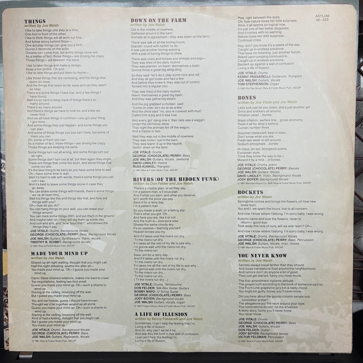There Goes The Neighborhood (VINYL) | Excellent (EX) Excellent (EX) - ROCK / USED *EXCELLENT*