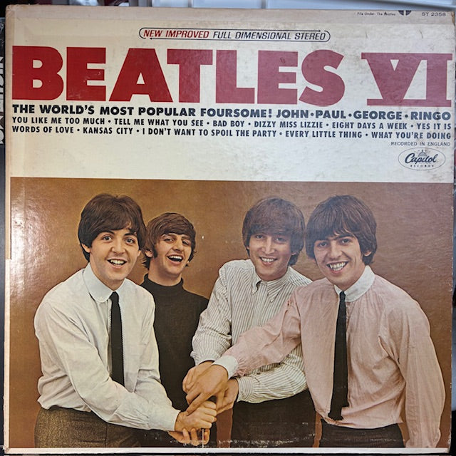 Beatles VI (VINYL) | Excellent (EX) Very Good Plus (VG+) - ROCK / USED *EXCELLENT*