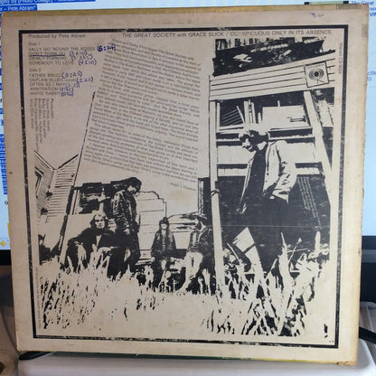 The Great Society - Conspicuous Only In Its Absence (VINYL LP) | Excellent (EX) Excellent (EX) - ROCK / USED *EXCELLENT*