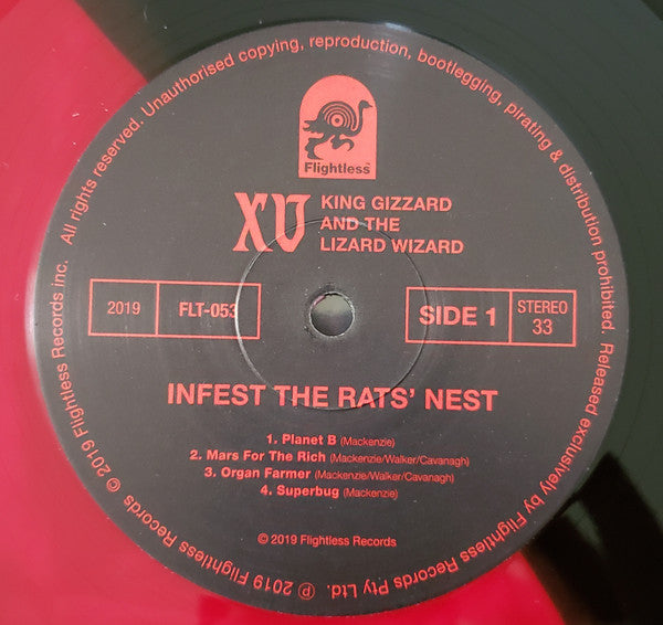 King Gizzard And The Lizard Wizard - Infest The Rats' Nest (RED BLACK SPLIT VINYL LP) | USED - ROCK / USED *EXCELLENT*