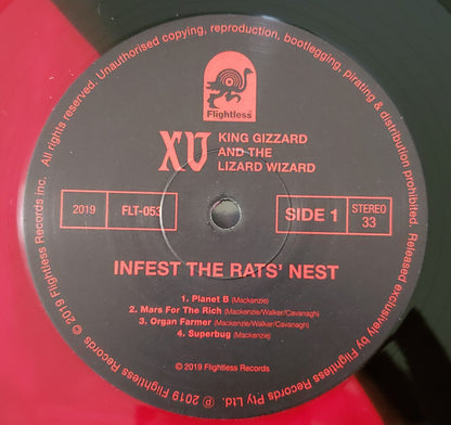 King Gizzard And The Lizard Wizard - Infest The Rats' Nest (RED BLACK SPLIT VINYL LP) | USED - ROCK / USED *EXCELLENT*