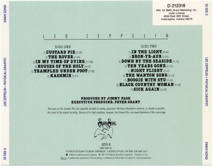 Physical Graffiti (2xCD) | Excellent (EX) Near Mint (NM) - ROCK / USED *EXCELLENT*