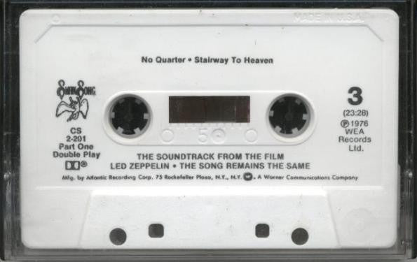 Led Zeppelin - The Soundtrack From The Film The Song Remains The Same (2XCASSETTE) | Excellent (EX) Excellent (EX) - ROCK / USED *EXCELLENT*