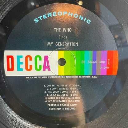 The Who Sings My Generation (VINYL) | Excellent (EX) Very Good Plus (VG+) - ROCK / USED *EXCELLENT*