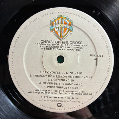 Christopher Cross (VINYL) | Excellent (EX) Excellent+ (EX+) - ROCK / USED *EXCELLENT*