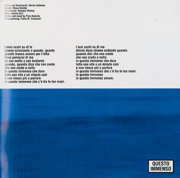 Dimmi Cosa Succede Sulla Terra (CD) | Excellent (EX) Very Good Plus (VG+) - ROCK / USED *EXCELLENT*