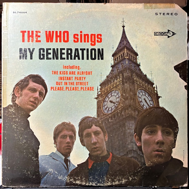 Sings My Generation (VINYL) | Excellent (EX) Very Good Plus (VG+) - ROCK / USED *EXCELLENT*