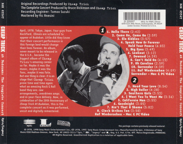 At Budokan: The Complete Concert (2xCD) | Excellent (EX) Excellent (EX) - ROCK / USED *EXCELLENT*