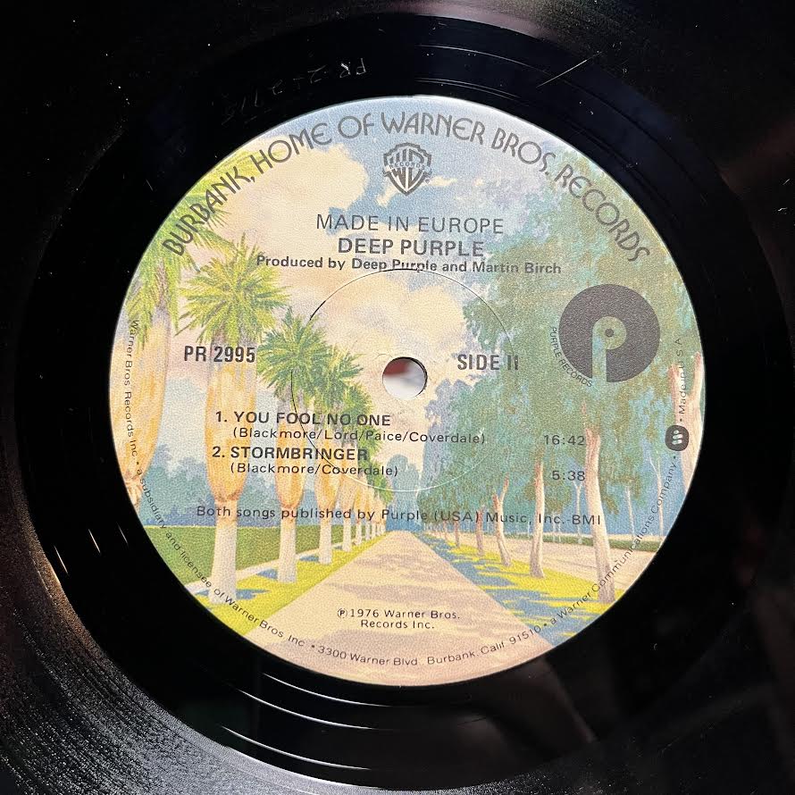 Made In Europe (VINYL) | Excellent (EX) Very Good Plus (VG+) - ROCK / USED *EXCELLENT*