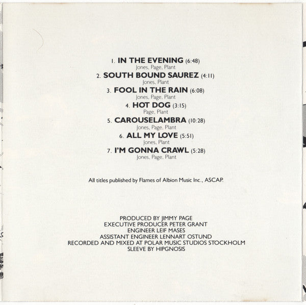 In Through The Out Door (cd) | Excellent (EX) Near Mint (NM) - ROCK / USED *EXCELLENT*