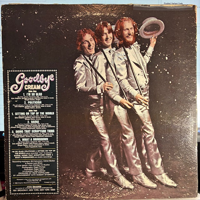 Goodbye (VINYL) | Excellent (EX) Very Good Plus (VG+) - ROCK / USED *EXCELLENT*