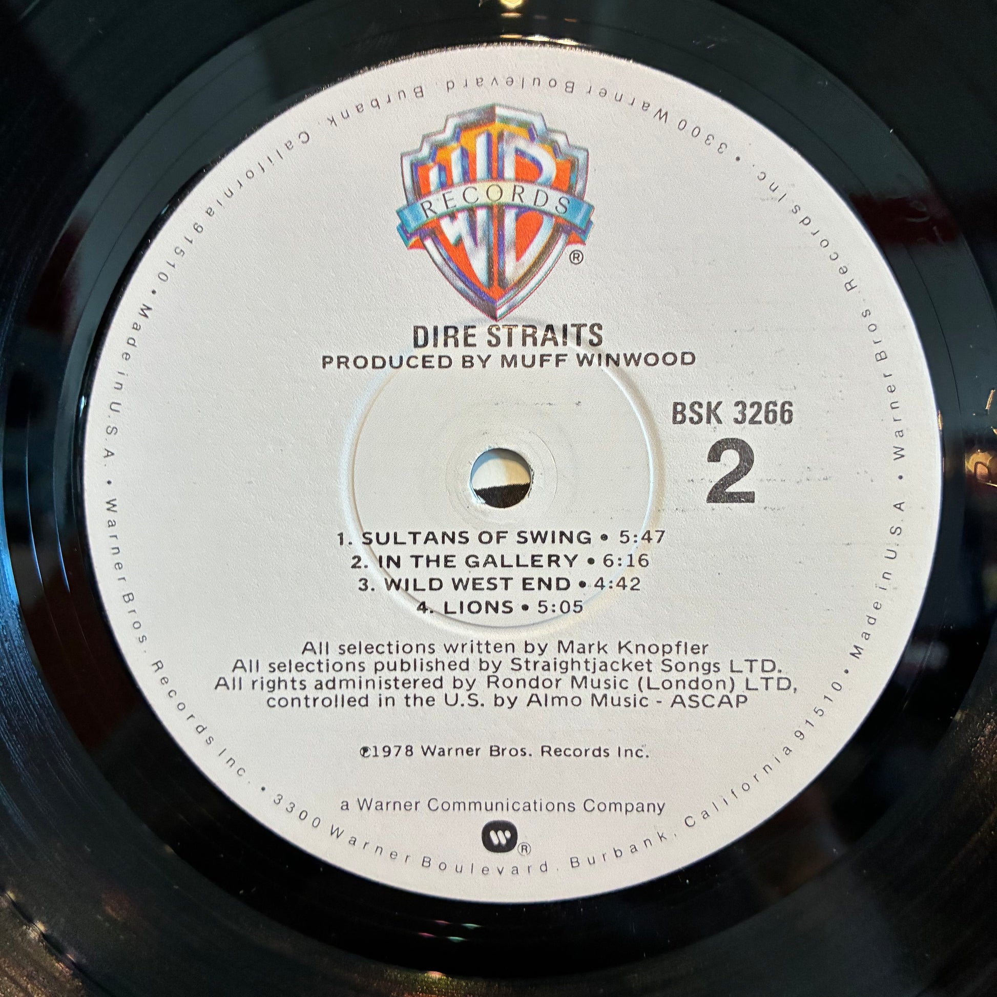Dire Straits (VINYL) | Excellent (EX) Very Good Plus (VG+) - ROCK / USED *EXCELLENT*